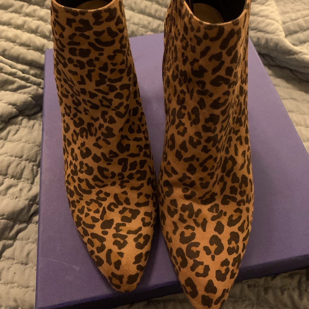 Brand New Stewart Weitzman Leopard Booties